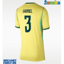 Brazil Gabriel Magalhaes #3 Domaci Dres za Ženska SP 2026 Kratak Rukav